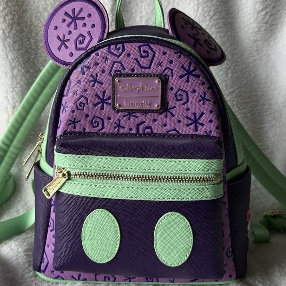 Disney Parks Loungefly Alice in Wonderland Mickey Ears Mini Backpack NWOT